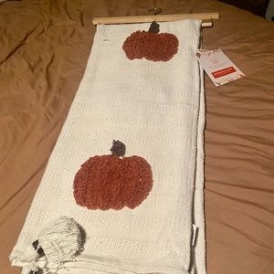 Pumpkin throw blanket